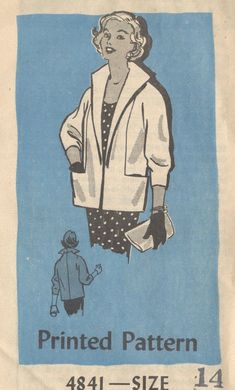 an old sewing pattern for a women's jacket