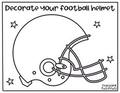 a football helmet with the words decorate your football helmet