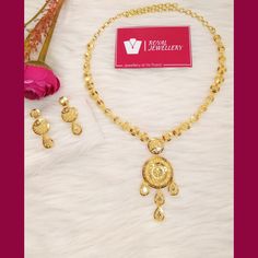 24 carat gold plated Kuwaiti necklace set with earrings. A best replica of original gold sets. 100% real look. Delicate wear. Perfect for any occasion. More variety on our shop. For any enquiries feel free to contact us. Please provide detailed address with contact number when order is placed as it is required on shipping label. Gold Plated Jewelry Sets For Formal Diwali Event, Gold Plated Jewelry Sets For Formal Diwali Occasions, Formal Gold Plated Jewelry Sets For Diwali, Yellow Gold Plated Kundan Necklace, Gold Plated Hallmarked Jewelry Sets For Celebration, Gold Kundan Necklace For Eid Gift, Yellow Gold Plated Jewelry Sets For Celebration, Yellow Gold-plated Jewelry Sets For Celebrations, Gold Necklaces Hand Set For Eid