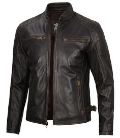 Rub Off Cafe Racer Leather Jacket For Men
Embrace rugged sophistication with our Men's Rub Off Cafe Racer Leather Jacket, designed for the ultimate biker style. Crafted from premium leather with a unique rub off finish, this jacket features a sleek silhouette that exudes character and style. The rub off effect creates a distinctive worn-in look, while the biker-inspired details like padded shoulders and zipper cuffs add rugged charm. Good for urban adventures, this jacket ensures you ride in style and comfort. Cafe Racer Leather Jacket For Fall Outdoor Activities, Cafe Racer Leather Jacket For Fall Outdoor, Fall Cafe Racer Leather Jacket For Outdoor, Fall Outdoor Cafe Racer Leather Jacket, Rugged Leather Biker Jacket For Motorcycling, Moto Style Distressed Brown Leather Jacket, Rugged Biker Jacket With Zipper For Biker Events, Rugged Biker Jacket With Zipper Closure, Rugged Biker Jacket With Zipper Closure For Biker Events