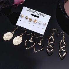 Women's Earrings Set Pearl Crystal Tassel Acrylic Earrings Jewelry – Atom Oracle Chic Alloy Earrings As Gift, Chic Alloy Earrings For Gift, Trendy Alloy Crystal Earrings, Trendy Alloy Party Earrings, Trendy Alloy Earrings For Party, Metal Tassel Earrings As Gift, Earrings Acrylic, Alloy Earrings, Pearl Crystal