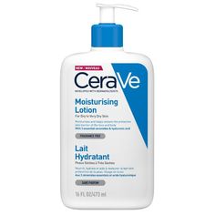 About CeraVe Moisturising Lotion & Body Moisturiser
This CeraVe Moisturising Lotion is a nourishing, lightweight face and body moisturiser that provides all day hydration. This moisturising lotion is formulated with essential ceramides and hyaluronic acid to protect and repair the skin's natural barrier within 1 hour after application, making it suitable for eczema-prone skin too. Suitable for children and babies over 1 month.
What Are Ceramides?
Ceramides make up to 50% of the skin and their role is in supporting the skin's natural barrier and retaining moisture. With factors such as age, pollutants and sun damage, ceramides can begin to lose their effectiveness which eventually weaken's the skin' barrier. Once your skin's barrier has been damaged, it is prone to irritation and sensitivit Cerave Moisturizing Lotion, Dry Skin Body Lotion, Facial Lotion, Lotion For Dry Skin, Hydrating Cleanser, Oil Free Moisturizers, Face Lotion, Facial Moisturizers, Best Moisturizer