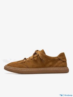 OrcaJump - Comfortable Suede Leather Round Toe Casual Sneakers