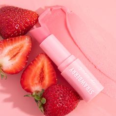 New Arrivals | Fourth Ray Beauty Strawberry Lip Scrub, Fourth Ray, Fourth Ray Beauty, Strawberry Seed, Soften Lips, Lip Exfoliator, Sugar Crystals, Smooth Lips, Lip Scrub