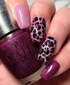 We've compiled a list of 31 leopard print nail designs and arts that you'll love in this post. Enjoy browsing through each one of them! Nail Art Leopard Print, Animal Print Short Nails, Pink Leopard Print Nails Acrylic, Gelnagels Ideas, Fall Animal Print Nails, Berry Colored Nails, Berry Nails Design, Leopard Print Nails Fall