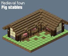 the medieval town pig stables minecraft project