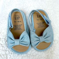 Brand: Baby Gap Size: 12-18 Months Condition: New Without Tags Flaws: None Blue Sandals With Soft Sole For Spring, Spring Blue Sandals With Soft Sole, Gap Shoes, Baby Sandals, Baby Walker, Baby Gap, Velcro Straps, Baby Month By Month, Chambray