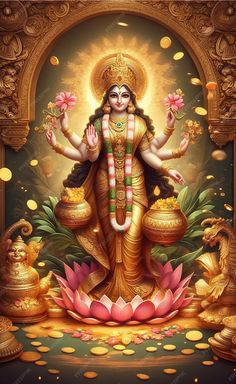 the hindu god is depicted in this painting