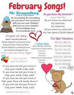 a valentine's day poem for children with pictures of teddy bears and other things