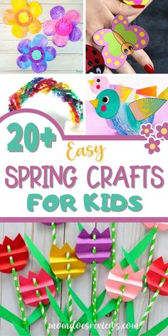 the top ten spring crafts for kids that are easy to make and great for all ages