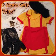 2 Broke Girls costume 2013 Two Broke Girls Costume, 2 Broke Girls Costume, Blossom And Brick, 2 Broke Girls, Girl Costumes, Holiday Ideas, Dream Wardrobe, Blossom, Holidays