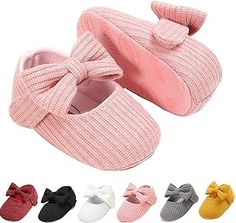 Amazon.com : Baby Girls' Shoes Knit Baby Shoes, Zapatos Mary Jane, Knit Shoes, Baby Princess