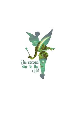 a green fairy holding a wand with the words faith trust and pixie dust