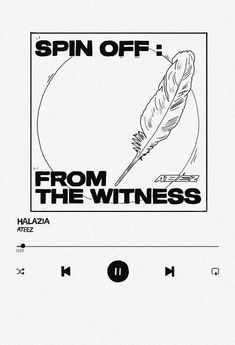 the cover art for spin off from the witnesses, which features an image of a feather and