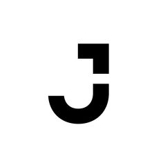 the letter j is made up of black letters