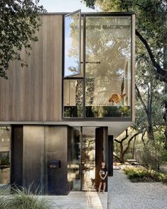 Compact House Design, Alterstudio Architecture, Residential Architecture Facades, Inspiring Architecture, Modern Residential Architecture, Houses Architecture, Garage Addition, Affordable House Plans, Compact House