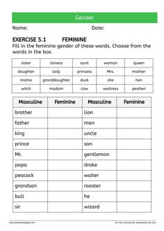 an english worksheet with words and pictures