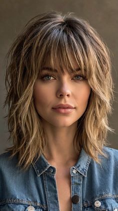 Medium-Length Shag Haircuts Edgy Hair For Women Over 40, Stevie Nicks Hair, Polished Women, Hair Styles Over 50, Styles Over 50, Short Haircuts Fine Hair, Shoulder Length Layered Hair, Long Shag Hairstyles, Rocker Hair