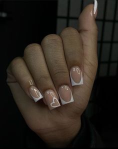 Square Nail Designs, White Acrylic Nails, Colored Acrylic Nails, Girly Acrylic Nails, French Tip Acrylic Nails, French Acrylic Nails, Short Square Acrylic Nails, Acrylic Nails Coffin Pink, Unique Acrylic Nails