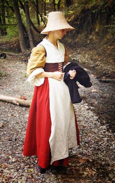 Tailor's - Baska, Woman‘s dress, part 2. Medieval Fantasy Clothing, Medieval Garb, American Dress, Period Clothing, Period Outfit