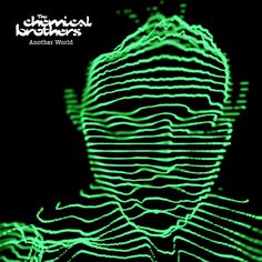 the cover art for an upcoming album, with green lines in front of a man's face