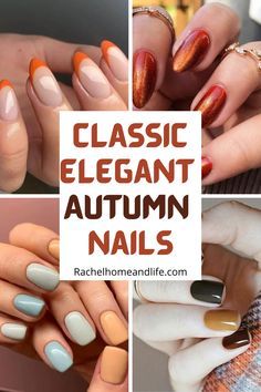 Pink Flower Nails, Simple Fall Nails, Fall Manicure, Fall Nail Trends, Fall Gel Nails, October Nails, Nails 2021, Gradient Nails, Fall Nail Art