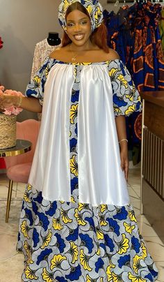 Simple Kampala Styles For Ladies, Simple Kaba Styles, Model Kaba, Mini Kaba, Model Kaba Pagne, Kampala Gown Styles For Ladies 2022, Blue Plus Size Dresses, Dark Gothic Fashion, Boubou Styles For Women