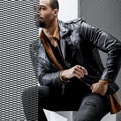 * Surgical-grade stainless steel
 * Durable, scratch-resistant coating Lookbook Inspiration, S Ring, Black Stainless Steel, Leather Jacket Men, Steel Ring, Black Rings, Pyramid, Karl Lagerfeld, Vintage Silver