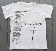 Outfit For Men, Sonic Youth, Rock Band, Outfit Idea, Personalized T Shirts, Vintage Shirts