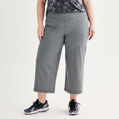 Whether you're working out or running errands you'll love the feel of these women's Tek Gear ultra stretch wide leg crop pants. Click on this WOMEN'S GUIDE to find the perfect fit and more! TECHNOLOGIES & FEATURES Moisture-wicking technology 4-way stretch fabric Breathable Reflective details at outer waistband 2 side pocketsFIT & SIZING Relaxed fit 24 in. inseam Heavyweight Covered elastic waistbandFABRIC & CARE Polyester, spandex Machine wash Imported Size: 2X. Color: Charcoal. Gender: female. Stretch Wide-leg Athleisure Activewear Pants, Stretch Wide-leg Athleisure Pants, Gray Stretch Wide Leg Activewear, Sporty Stretch Wide-leg Activewear Pants, Comfortable Wide Leg Workout Activewear, Casual Capri Length Gym Pants, Casual Moisture-wicking Wide Leg Yoga Pants, Casual Capri Length Gym Bottoms, Casual Capri-length Gym Bottoms