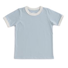 The perfect vintage tee in our beautiful pale blue. Slightly dusty, with just a hint of grey, like a cloudless sky right before the sun begins to set. Our Ringer Tees are a modern take on a vintage classic, with wide ribbed binding at the collar and arms. Any small fan of our signature tees will also appreciate their perfect fit, no tags to irritate and super soft cotton. -Made in Brooklyn NY USA -100% Certified Organic Cotton Water Factory, Future Clothes, Small Fan, Ringer Tee, Vintage Tee, Vintage Tees, Pale Blue, White Undershirt, Binding