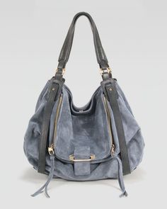 gray/gold Sac Michael Kors, Designer Inspired Handbags, Slouch Bag, Inspired Handbags, Cheap Designer Handbags, Luxury Purses, Women Bags Fashion, Purse Styles, Leather Hobo Bag