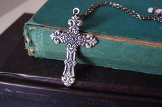 ♥ Featuring: --- A large vintage sterling silver plated solid sturdy brass cross --- The finding has a great design and details. It is in 3D effect as well. --- The design of this beauty is very classy and unique. It is absolutely an eye-catching piece. It can be worn in any occasions. ---Very nostalgic, one of kind! ♥ Dimension: ---18 inches long for the necklace ----62x36mm for the pendant ♥ My shop: UpBrass.etsy.com ♥ All of the metal components used are made in the USA and they are lead and Mermaid Art Nouveau, Victorian Photos, Art Nouveau Floral, Brass Art, Floral Cross, Mermaid Art, 3d Effect, Gorgeous Bracelet, Etsy Shipping