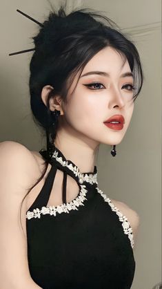 30s Hairstyles, Makeup Ala Korea, Portrait Faces, Chinese Makeup, 얼굴 드로잉, Cute Box Braids Hairstyles, Asian Eye Makeup, Romantic Manga