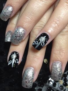 New Years Eve Diy, New Years Nails