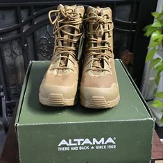 Altama Raptor 8" Steel Toe Tactical Boots New Never Worn. Home Is Smoke And Pet Free. Questions? Leave A Comment Below! Tactical Khaki Combat Boots With Reinforced Toe, Tactical Khaki Work Boots With Reinforced Toe, Khaki Tactical Combat Boots With Reinforced Toe, Khaki Tactical Boots For Outdoor Work, Tactical Khaki Hiking Boots With Reinforced Toe, Tactical Khaki Hiking Boots For Outdoor Work, Khaki Tactical Hiking Boots With Reinforced Toe, Tactical Khaki Combat Boots For Hiking, Nature Shoes