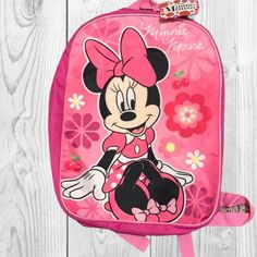 Never Used & Brand New With Tag Minnie Mouse Standard Backpack For School, Minnie Mouse Standard School Backpack, Back To School Minnie Mouse Backpack, Back To School Minnie Mouse Standard Backpack, Disney Mickey Mouse Backpack For School, School Backpack With Minnie Mouse Design, Disney Minnie Mouse Standard Backpack, Disney Minnie Mouse Back To School Bag, Back To School Disney Minnie Mouse Bag