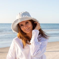 "Summer Hat Woman, Wide Brim Sun Hat, White Bucket Hat, Floppy Hat Woman, Sunhat Woman Hat with Brim, Woman Beach Hat, Brim Hat, Large Sun Hat, Cotton Sun Hat, Packable Sun Hat Women's Bucket Hat - unique fringe edge will complement every outfit whether a summer dress or swimsuit. Foldable & packable sun hats for women convenient to carry along, fits any handbag or backpack. This summer bucket casual hat is great for any summer outdoor activity - beach, traveling, vacation. Material: skin-fr Brimmed Bucket Hat For Beach Season, Flat Brim Bucket Hat For Vacation, Flat Brim Bucket Hat For Beach Travel, Beachy Bucket Hat With Upf 50+ And Wide Brim, White Wide Brim Bucket Hat For Warm Weather, White Coastal Hat With Curved Brim, Beach Season Bucket Hat With Curved Brim, Coastal Style Bucket Hat For Travel, Coastal Style Bucket Sun Hat For Beach Season