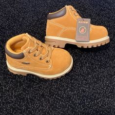 Brand New Lugz Toddler Work Boots. Never Worn. Casual Non-slip Round Toe Boots, Casual Non-slip Boots With Round Toe, Casual Non-slip Boots For School, Casual Non-slip Round Toe Booties, Casual Slip-resistant Work Boots With Closed Toe, Casual Brown Non-slip Booties, Casual Slip-resistant Boots With Closed Toe, Casual Slip-resistant Closed Toe Boots, Casual High-top Scratch-resistant Boots