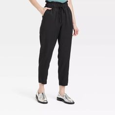 Women's High-rise Tapered Ankle Pull-on Joggers - A New Day™ Brown Xs : Target Workwear Pants With Elastic Waistband And Cuffed Ankles, Casual Mid-rise Bottoms For Daywear, Casual Black Pants For Daywear, Casual Workwear Pants With Cuffed Ankles, Ankle-length Bottoms With Relaxed Fit For Work, Ankle-length Bottoms With Elastic Waistband For Work, Spring Workwear Pants With Cuffed Ankles, Workwear Ankle-length Pants With Elastic Waistband, Cuffed Ankle Bottoms For Summer Workwear