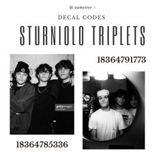 an advertisement for some sort of band called the strundio triplets