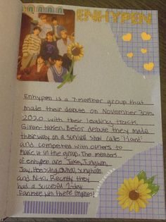 Enhypen kpop group journal aesthetics for beginners simple and easy with yellow aesthetic colors Straykids Aesthetic, Bulletin Journal, Ideas Journal, Txt Kpop, Kpop Enhypen, Bulletin Journal Ideas, Diary Decoration