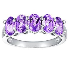 Show off your elegant style and personal style with this gorgeous birthstone ring. Featuring dazzling details, this oval-cut design is sure to become your favorite for everyday wear. Oval Amethyst Ring With Center Stone, Purple Sterling Silver Birthstone Ring With Center Stone, Oval Birthstone Ring With Center Stone, Oval Birthstone Ring, Purple Oval Birthstone Ring, Oval Birthstone Promise Ring, Oval Amethyst Promise Ring, Oval Birthstone Ring For Anniversary, Oval Birthstone Ring With Gemstone Accents For Anniversary