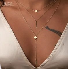 Trendy 3 Layer Round Bar Chain Necklace · KoKo Fashion · Online Store Powered by Storenvy Triple Layer Necklace, Round Bar, Layering Necklace, V Neckline, Online Fashion Stores, Trendy Jewelry, Jewelry Trends, Deep V, Boho Jewelry