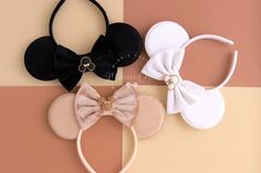 Mickey Ears, Velvet Mouse Ears, Minnie Ears, Mouse Ears Headband, Minnie Charm Mickey Ears, Velvet Mickey Ears, Mickey Ears, Mickey Ears - Etsy Black Mickey Ears, Jessica Flores, Pink Charm, Mouse Ears Headband, Ears Headband, Minnie Mouse Ears, Minnie Ears, Velvet Bow, Mickey Ears