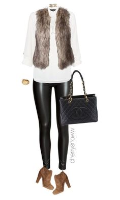 Faux Fur Vests Outfits, Outfits Leggins, Classy Edgy, Style Inspiration Edgy, Vest Outfit, Edgy Chic, Vest Outfits, Fur Vest