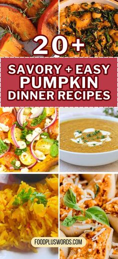 20 savory and easy pumpkin dinner recipes