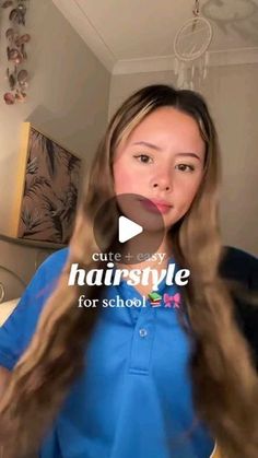 School Trip Hairstyles, Pj Day Hairstyles For School, Hair For Rainy Days, Hairstyles For Frizzy Hair Quick, Hair Styles For Brunettes, Restaurant Hairstyles, Birthday Hair Ideas Hairstyles, Cute And Easy Hairstyles For School, Trip Hairstyles