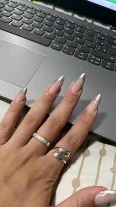 Coffin Nails Ombre, Aesthetic Nails, Coffin Nails, Stylish Nails, Nails Inspiration, Pretty Nails, Gel Nails, Vision Board, Nails