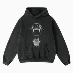 This roomy distressed acid wash hoodie is crafted from durable cotton fabric and features a striking oversized design, making it a must-have item for showcasing the bold The Maddog Dobermann graphic. Doberman Graphic, Cute Online Clothing Stores, Hood Design, Streetwear Sweatshirt, Mad Dog, Boyfriend Style, Hoodie Outfit, Oversized Sweatshirt, Doberman